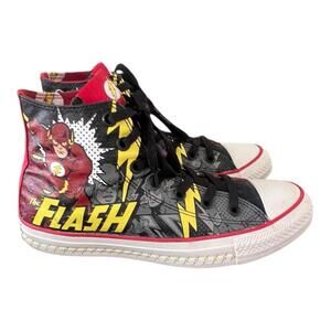 CONVERSE ALLSTARS "THE FLASH" DC COMICS MIDTOP SNEAKERS SIZE M6/W8/39EU MINT